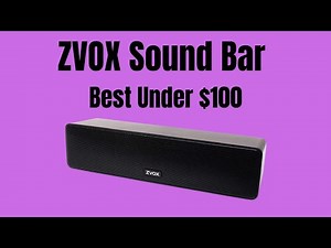 ZVOX Dialogue Clarifying Sound Bar with Patented Hearing Technology | Best Soundbar Under $100