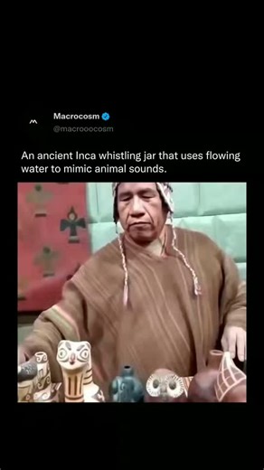 Science Realm on Instagram: "The ancient Inca civilization crafted unique musical instruments known as "whistling vessels". "Whistling uaso" that produced sounds mimicking animals, using the flow of water. These ceramic vessels featured two chambers connected by a narrow tube; when water was poured into one chamber, air was forced through d similar te the tube, creating a whistling sound similar to birds or other animals. These ceramic vessels featured two chambers connected by a narrow tube; wh