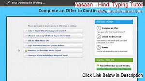 Aasaan - Hindi Typing Tutor Download Free [Free of Risk Download]