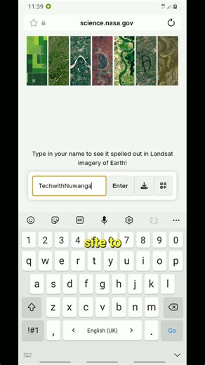 🌍 Generate Your Name from Space with NASA 🚀 | Earth Day Special 🌱✨ #nasa #earthday