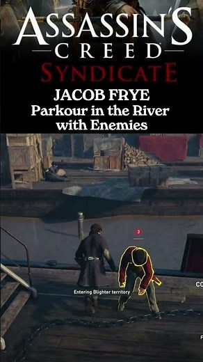 JACOB FRYE Parkour Speedrun in AC Syndicate stealth #assassinscreed #parkour #short
