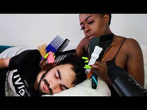 {ASMR} Brushing Hair with 10 Different Brushes ~ Triggers to help you sleep 😴