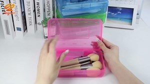 SAYEEC Pencil Box, Large Capacity Hard Pencil Case, Plastic Pencil Boxes with Snap-tight Lid, Stackable Crayon Box Storage Organizer for Kids Students Adults School Classroom Office Supplies (3 Pack)