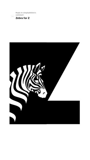 Z + Zebra Lettermark Logo Idea