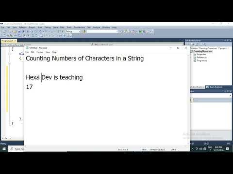 27. Counting Number of characters in a string - C# Programming in Burmese