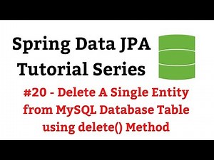 Spring Data JPA CrudRepository - delete() Method