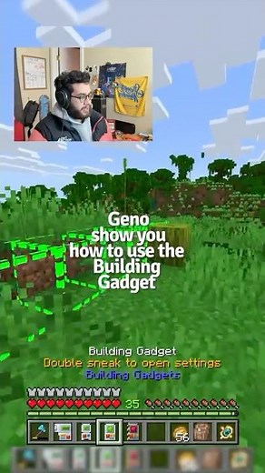 Geno shows you how to use the Building Gadget in Minecraft