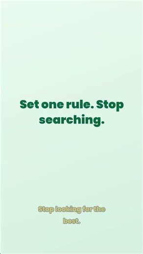 Why More Options Paralyze You: The Satisficing Fix
