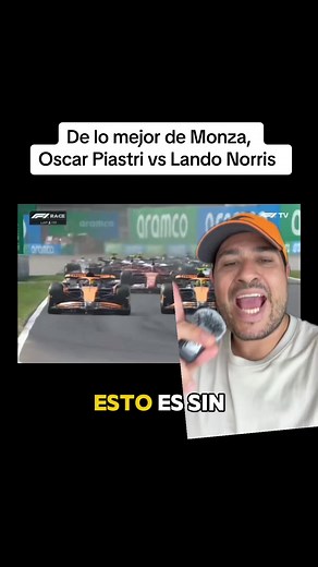 Batalla entre Oscar Piastri y Lando Norris en el Gran Premio de Italia Monza
