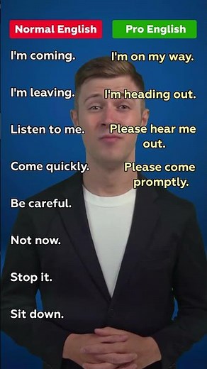 Normal English vs Pro English | Daily Sentences