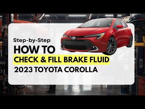 DIY Check Brake Fluid Level 2023 Toyota Corolla