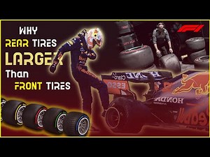 Why F1 cars have larger rear tires - Explained