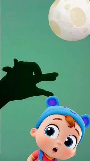 Who's afraid of the DARK? 🌑 Shadow Puppet Play Pretend With Little Angel #shorts