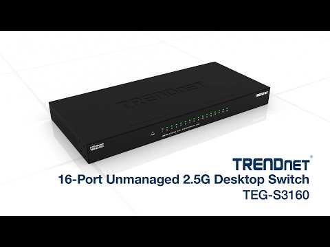 TRENDnet 16-Port Unmanaged 2.5G Desktop Switch - TEG-S3160