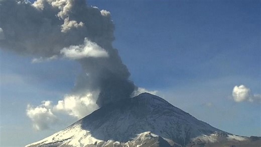 Watch the moment Popocatepetl volcano erupts multiple times in Mexico