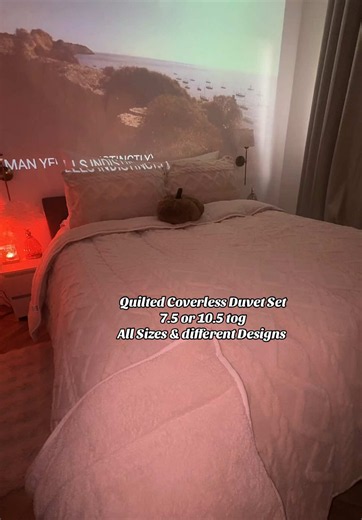 Quilted Coverless Duvet Set 7.5 or 10.5 Tog – All Sizes & Designs