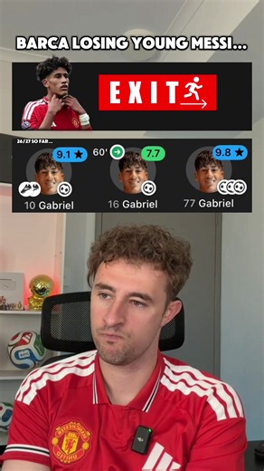 JJ Gabriel wants to leave Man United…feels like the club is falling apart this week. This is like Barcelona losing young Messi 😞 #callumwm #manunited #fyp #jjgabriel #manunitedacademy