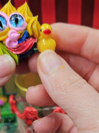 Today's surprise treasure...✨️ Tiny daily treasures are a way to stay anchored in the present and excited about the magic in each day. Squirklees love being guardians to all sorts of things like daily surprise treasures. What does your Squirklee guard for you?🥰✨️ ✨️✨️✨️✨️ Hi! I am Melissa, Curator of Curiosities of Bumbershoot Alley. I help these tiny frosting creatures, called Squirklees, find their Keepers. 🥰✨️No two Squirklees are exactly the same. 🥰✨️ Thank you for being here! ✨️ ✨️✨️✨️✨️
