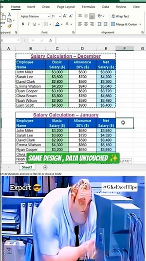 Paste Special → Formats | Copy Design Without Touching Data ⚡
