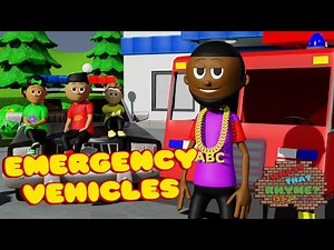 Emergency Vehicles Song | Police + Fire + Ambulance | Nursery Rhymes + Kids Songs ‪@whatsthatrhyme‬