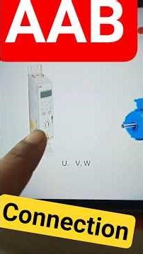 ABB VFD parameter setting connection wiring kaise karte #vfd