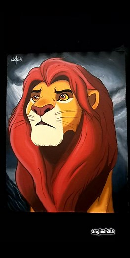 dibujo a simba del rey leon #simba #reyleon #dibujo #colores @pixar @disney | Angiechala