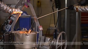 Centrifugal casting trial in Foseco R&D centre  - Vesuvius Foseco Video Gallery