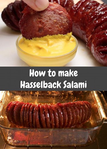 Hasselback Salami » Jamie Geller