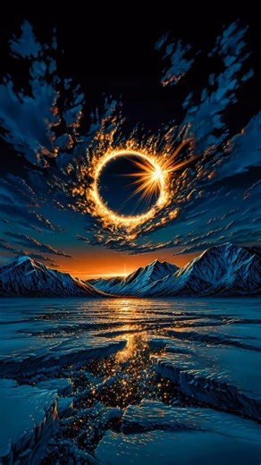 the sky is a living canvas- storms Bloom like fire ice breathes like light....
