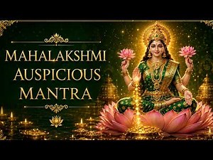 MAHALAKSHMI AUSPICIOUS MANTRA | POWERFUL CHANT FOR WEALTH, PROSPERITY & DIVINE BLESSINGS