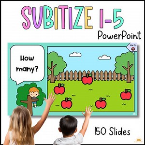 Subitize Lessons / Subitise Numbers 1-5 / Daily Number Sense / Math Centres