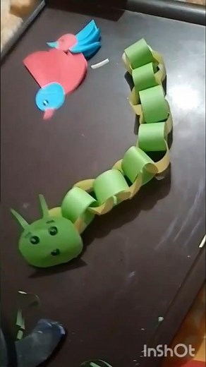 how to make paper worms | computer sheets crafts | step by step making paper worm #paperfold