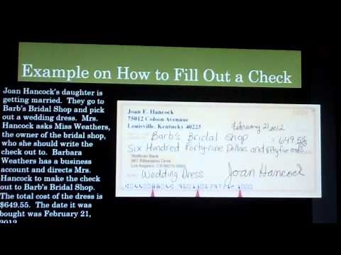 How to Fill Out a Check