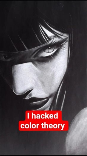 I think I just hacked color theory…😳wait for the reveal #art #color #artist #anime #draw