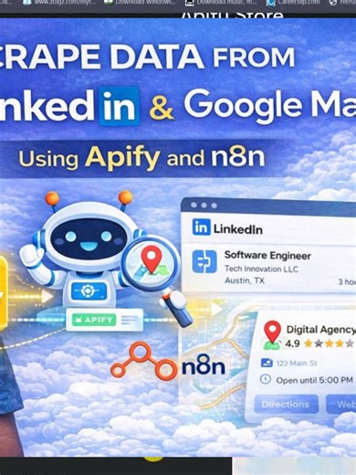 Scrape Data from Linkedin & Google Map Day 21