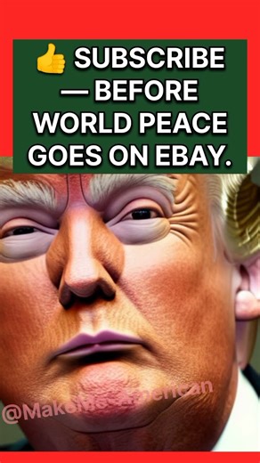 World peace sold on Ebay Trump #satire #trump #america #politics