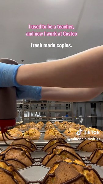As a teacher, I started my day with an armful of warm copies (if the machine was working). Now I start my day with warm, fresh bread. A year ago I knew I was on my way out of the classroom but I had no idea where. Trust yourself, trust your future. I don’t know where you’re going to be a year from now, but I do know teachers have a knack for making something out of nothing. #teachersoftiktok #formerteacher #teacherquittok #teachertok #teacherexodus #costcotiktok #bakerytiktok