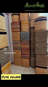 Jute pouffe for sitting | Being Gorgeous