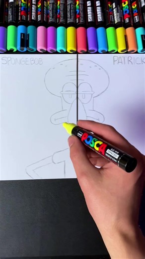 SpongeBob Drawing Challenge: Squidward in 2 Styles