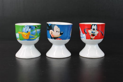 Vintage Donald Duck, Mickey Mouse, Pluto Egg Cups - Etsy