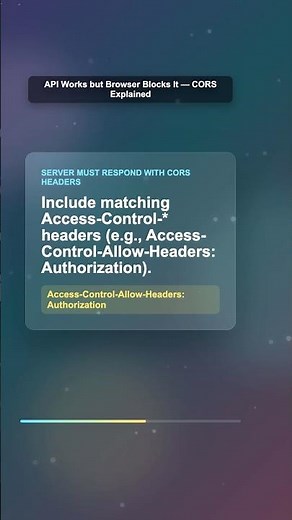 API Works but Browser Blocks It - CORS Explained