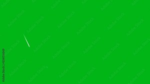 Falling stars motion graphics with green screen background