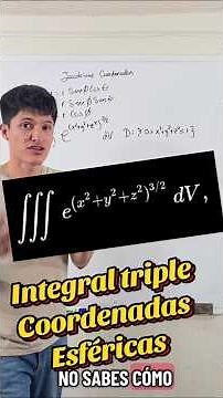 Triple integral in spherical coordinates #sphericalcoordinates #integrals
