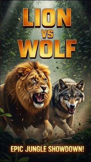 Lion vs Wolf – Epic Jungle Showdown! Wild Animal Attack in Action