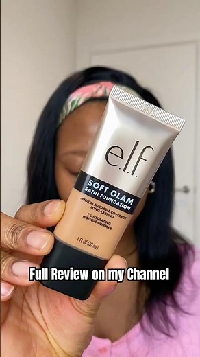 ELF Soft Glam Satin Foundation Review #elfcosmetics #foundationreview