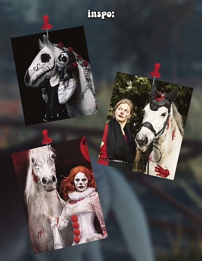 ⤷ " #?? | simple horse costume ideas!. 🐈‍⬛ ˎˊ˗ #strideway #halloween #fypシ