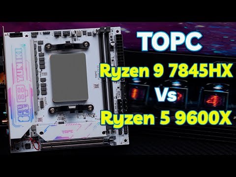 TOPC Mini ITX Ryzen 9 7845HX with RTX 5070 BRUTAL! 🚀