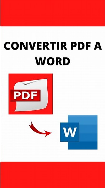 ✅ CONVERTIR un DOCUMENTO PDF a WORD 🔥 #convertir #pdf #Word #documento #aprender