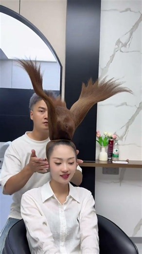 Eagle Hairstyle. It took me more than 3 hours to make an eagle look with my hair. I wish everyon