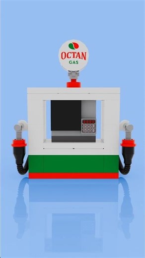 Gas Station #lego #animation #speedbuild #gasstation